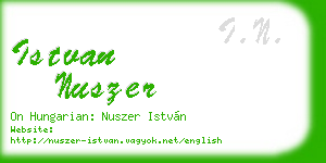 istvan nuszer business card